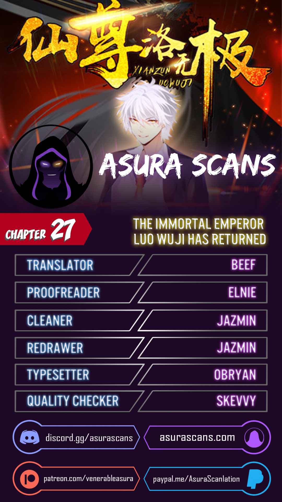 The Immortal Emperor Luo Wuji Has Returned Chapter 27 1